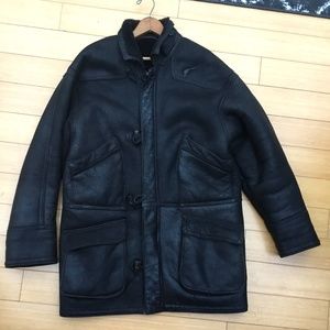 Sawyer of Napa, Shearling Duffle Style Coat Men’s Small/Med Sheepskin
